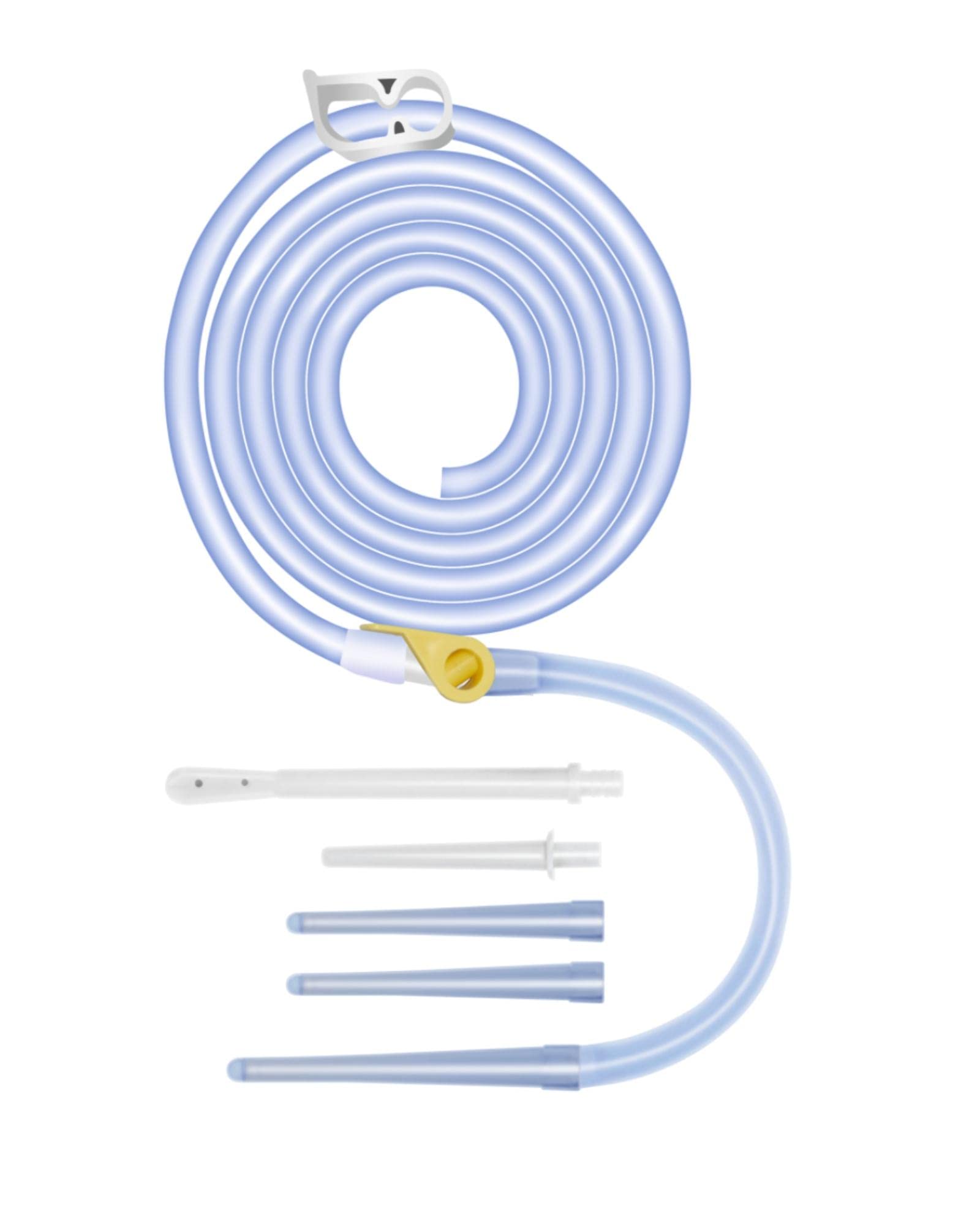 TEMONTIAN enema hose replacement kit with bag compatibility for convenient home use
