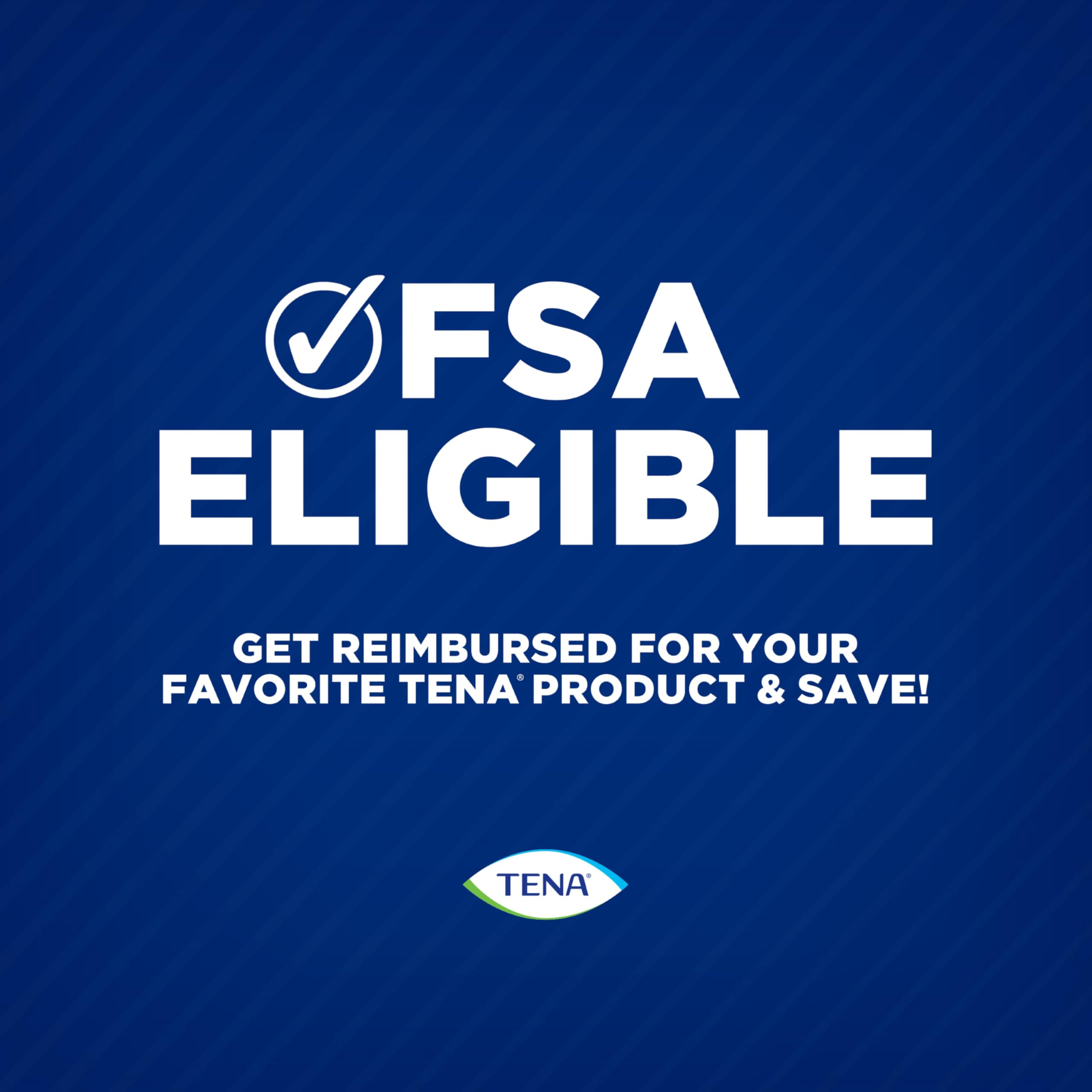 TENA Incontinence Guards for Men, discreet cup-shaped design visual for comfortable wear under underwear.