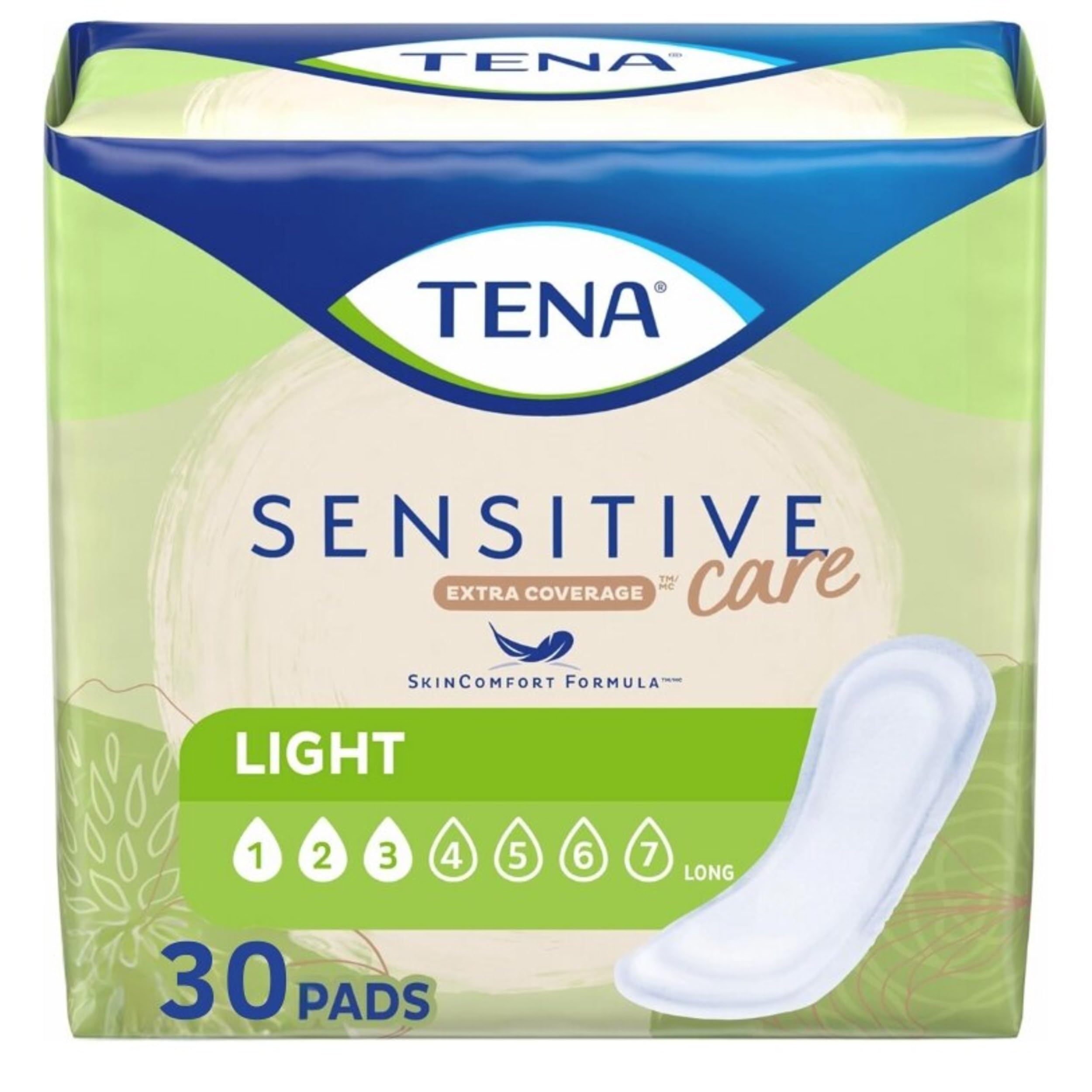 TENA Intimates Ultra Thin Light Pad pack for discreet on-the-go protection.