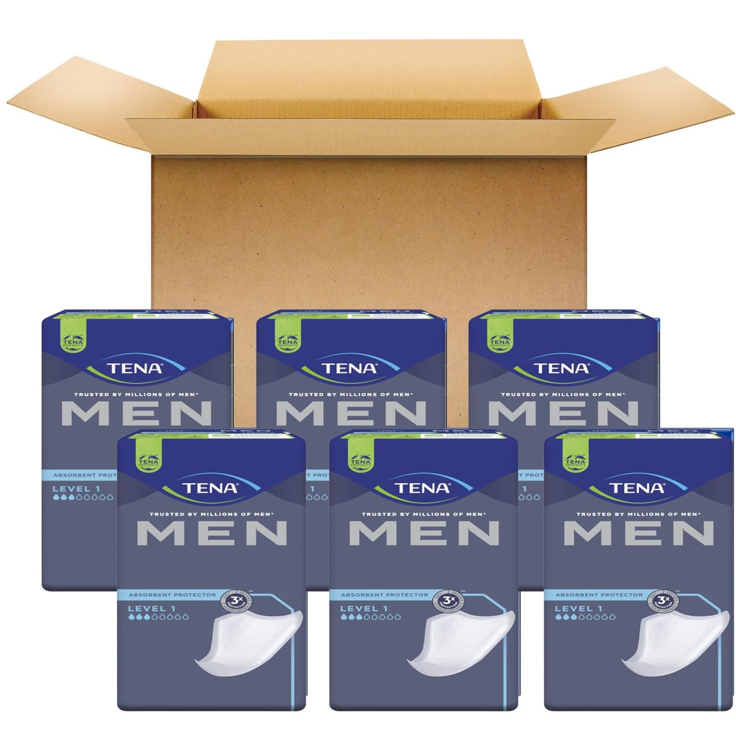 TENA MEN Guard for Men packaging image showing privacy on the go