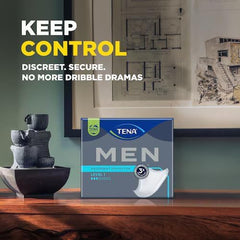 TENA MEN Level 1 adhesive-tape secure fit keeps protection in place.