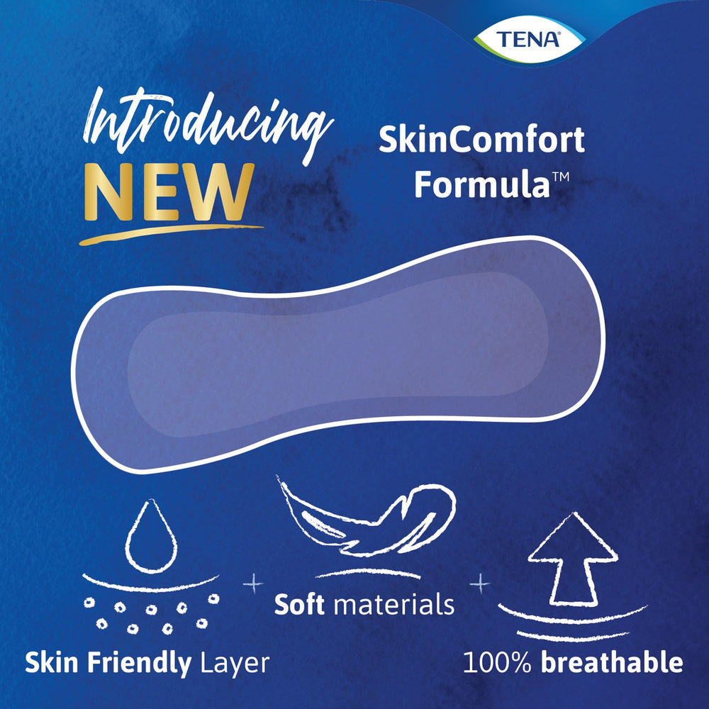 Close-up of TENA dry fast core absorbing moisture quickly