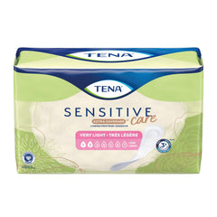 TENA Sensitive Care pad in discreet packaging for on-the-go use