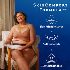 TENA Sensitive Care Ultra Thin Long pad close-up of edges and soft material