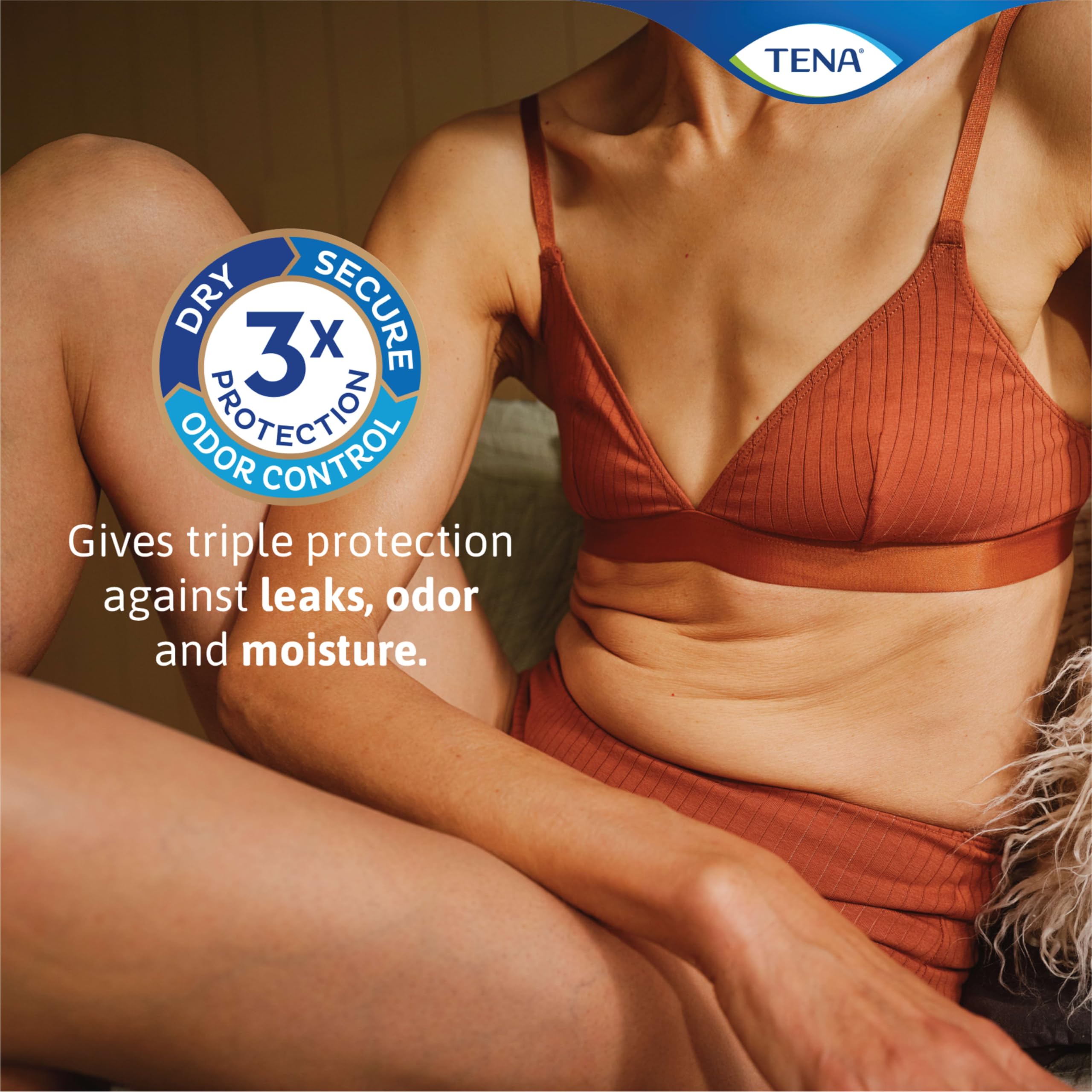 TENA Sensitive Care Ultra Thin Long pad wearer comfort in everyday activities