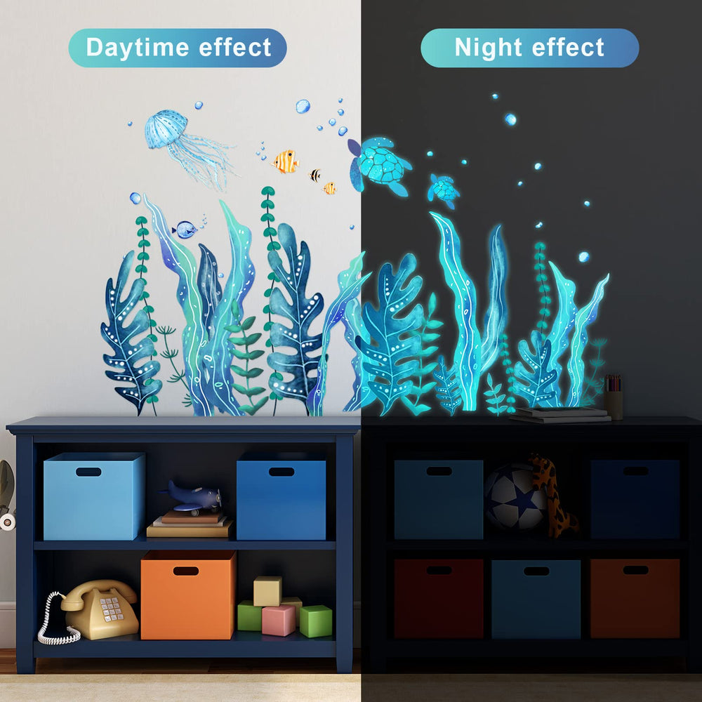 Tenare jellyfish wall stickers brighten living rooms with marine charm