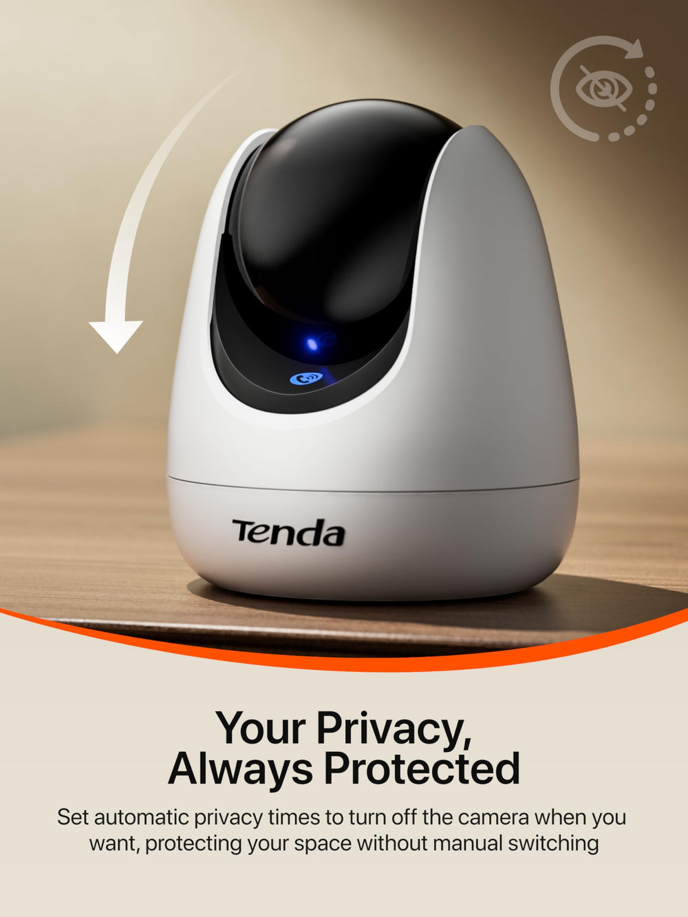 Tenda CP3 Pro 2K app integration icon showing smart home controls