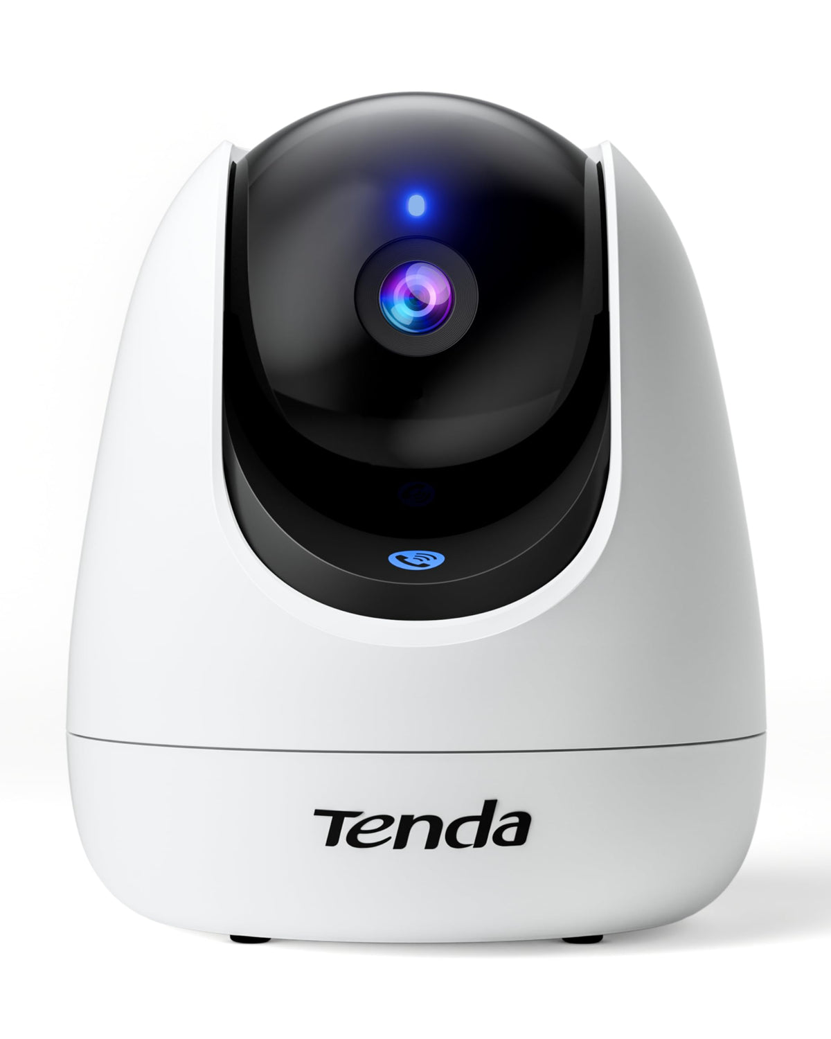 Tenda CP3 Pro 2K camera front view shows clear day and night monitoring
