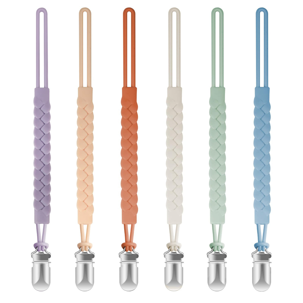 Tender Babe packaging for silicone pacifier clips shown for gifting