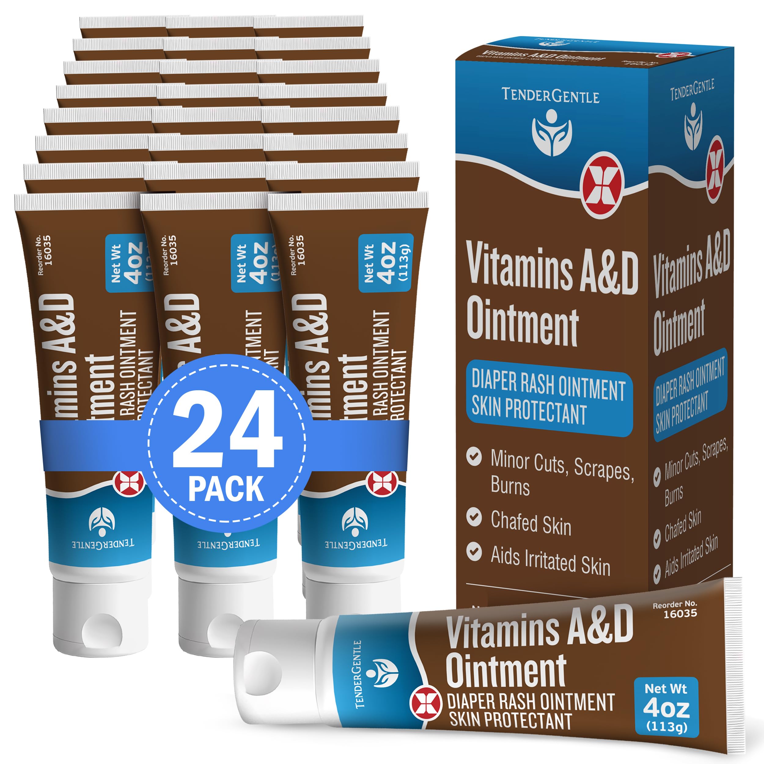 TenderGentle A&D Ointment tube protects skin during minor irritations.