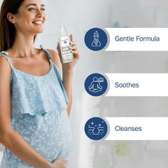 TenderGentle Aloe Soft Perineal Spray mist-dispense close-up for rinse-free cleansing.