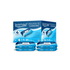 TenderProtect Original XL wipes with aloe-lanolin soothe sensitive skin during cleansing.
