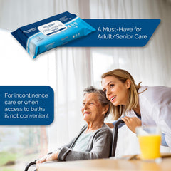 TenderProtect hypoallergenic fragrance-free wipes are gentle on fragile skin and sensitive areas.