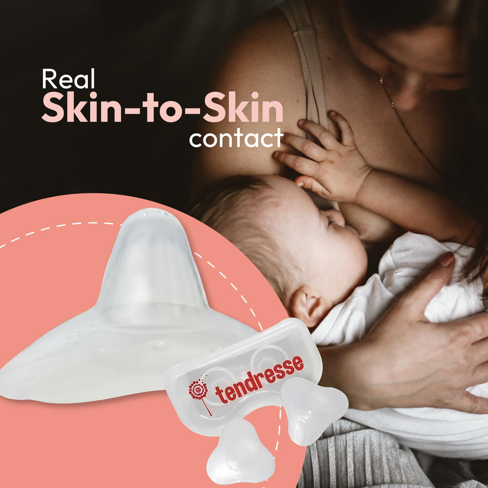 Tendresse 23mm shield with anatomical fit supports easy positioning.