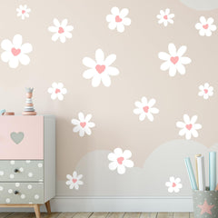 Tenelat Daisy Wall Decals suit walls and flush surfaces in kids' spaces.