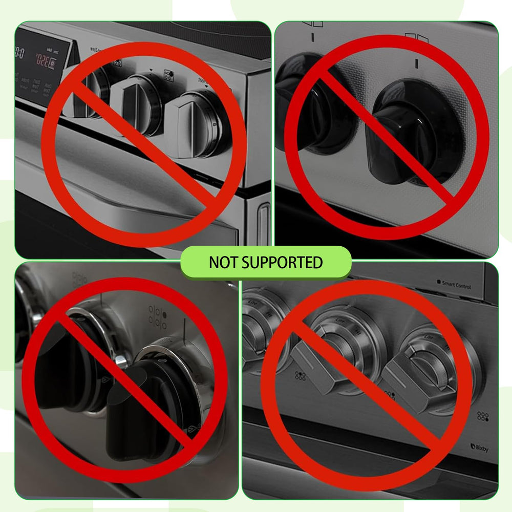 TENGYYY stove knob safety covers with transparent guards blending with kitchen finishes.