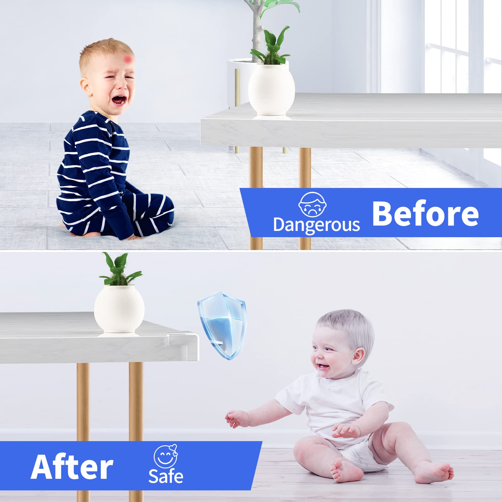 TenLaitech easy-install removable corner guard with peel-off backing