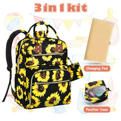 Tenot diaper bag backpack foldable changing pad, ready for clean, comfortable diaper changes.