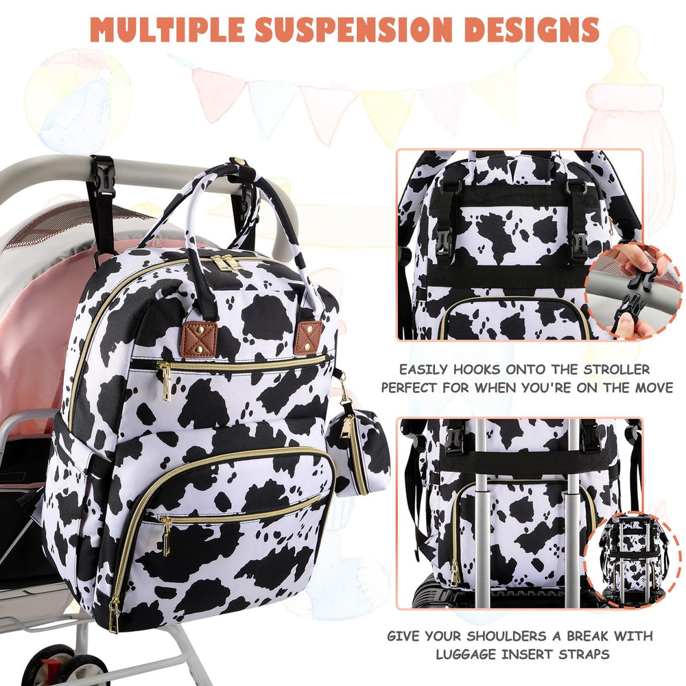 Tenot diaper bag backpack multiple pockets to organize diapers wipes and toys
