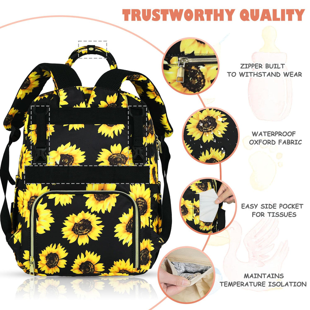 Tenot diaper bag backpack pacifier case, detachable for quick access.