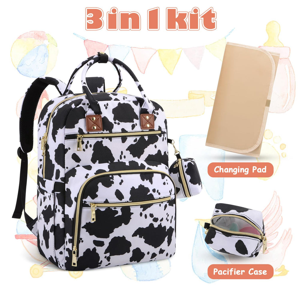 Tenot diaper bag backpack detachable pacifier case keeps small items organized