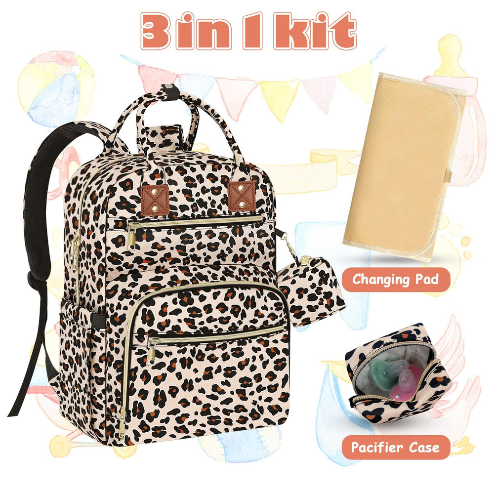 Tenot diaper bag with stroller straps for secure hands-free outings.