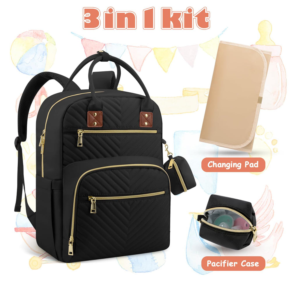 Tenot bag includes detachable pacifier case for quick access