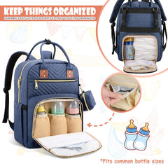 Foldable changing pad included with Tenot diaper bag for quick changes