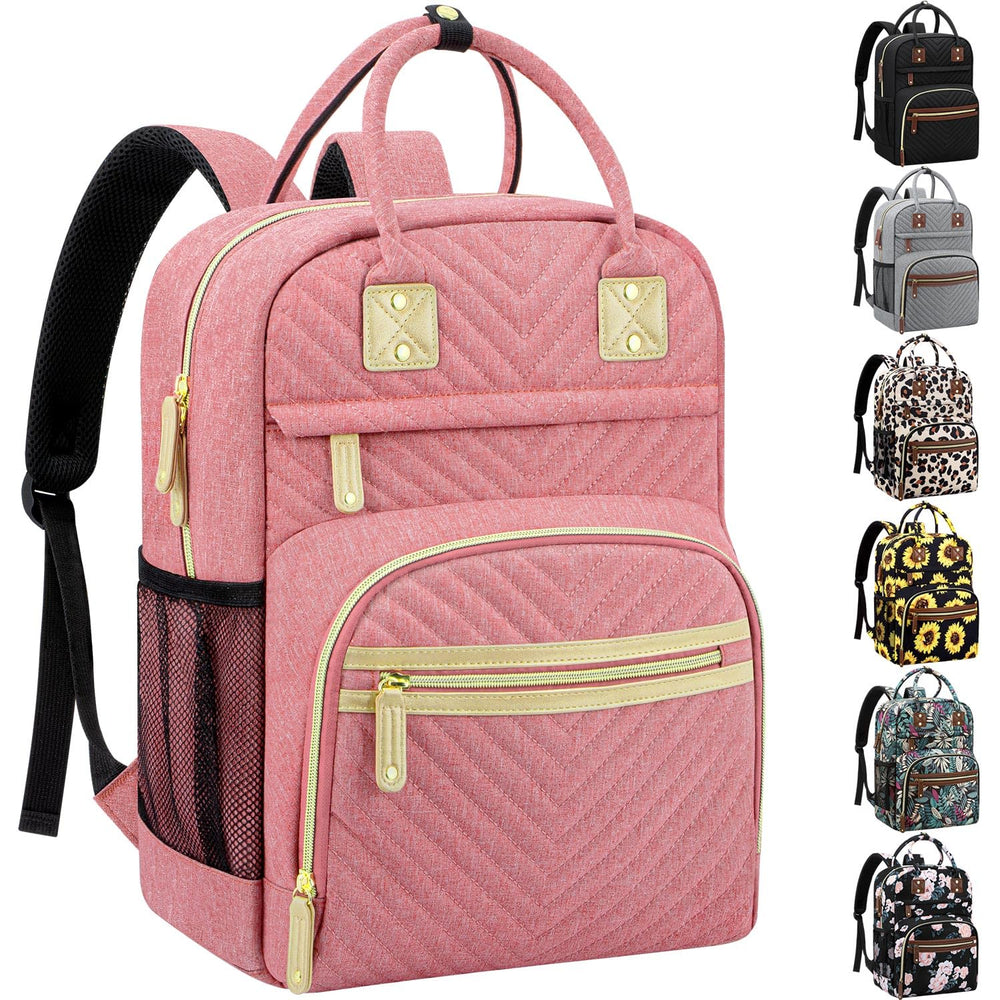 Tenot diaper bag front view showing a spacious main compartment for quick access to baby essentials.