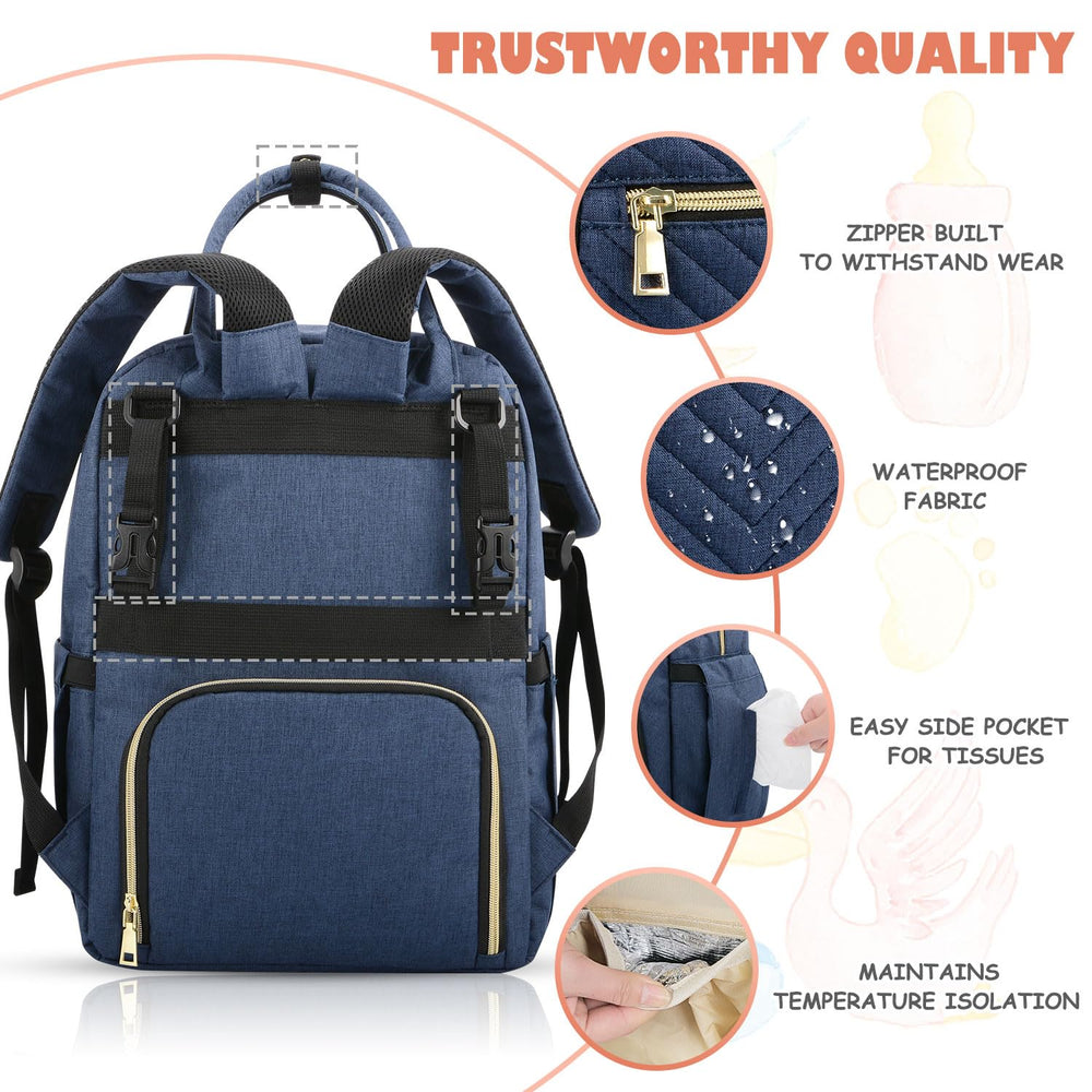 Detachable pacifier case on Tenot diaper bag for small items