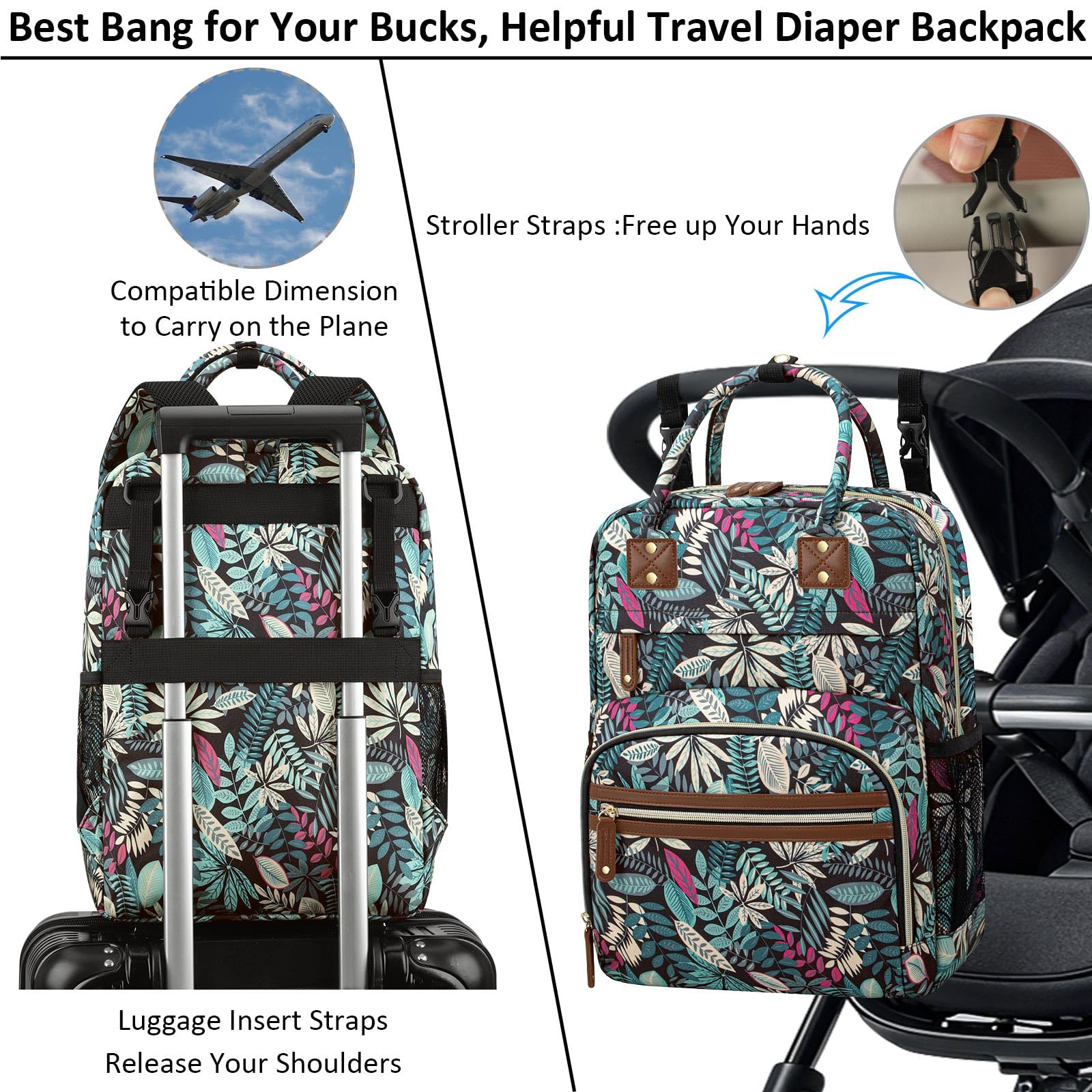Tenot convertible design offers versatile use as a maternity or hospital bag
