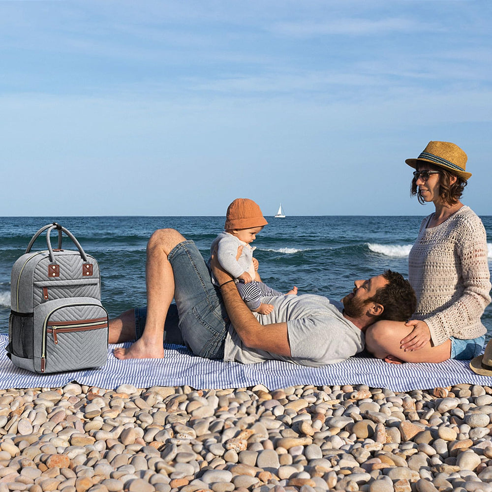 Lightweight Tenot diaper bag at 1.54 pounds for easy carry.