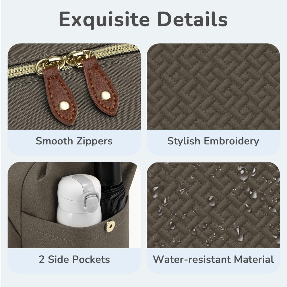 Tenot diaper bag tote convertibility supports shoulder, crossbody, or travel tote use