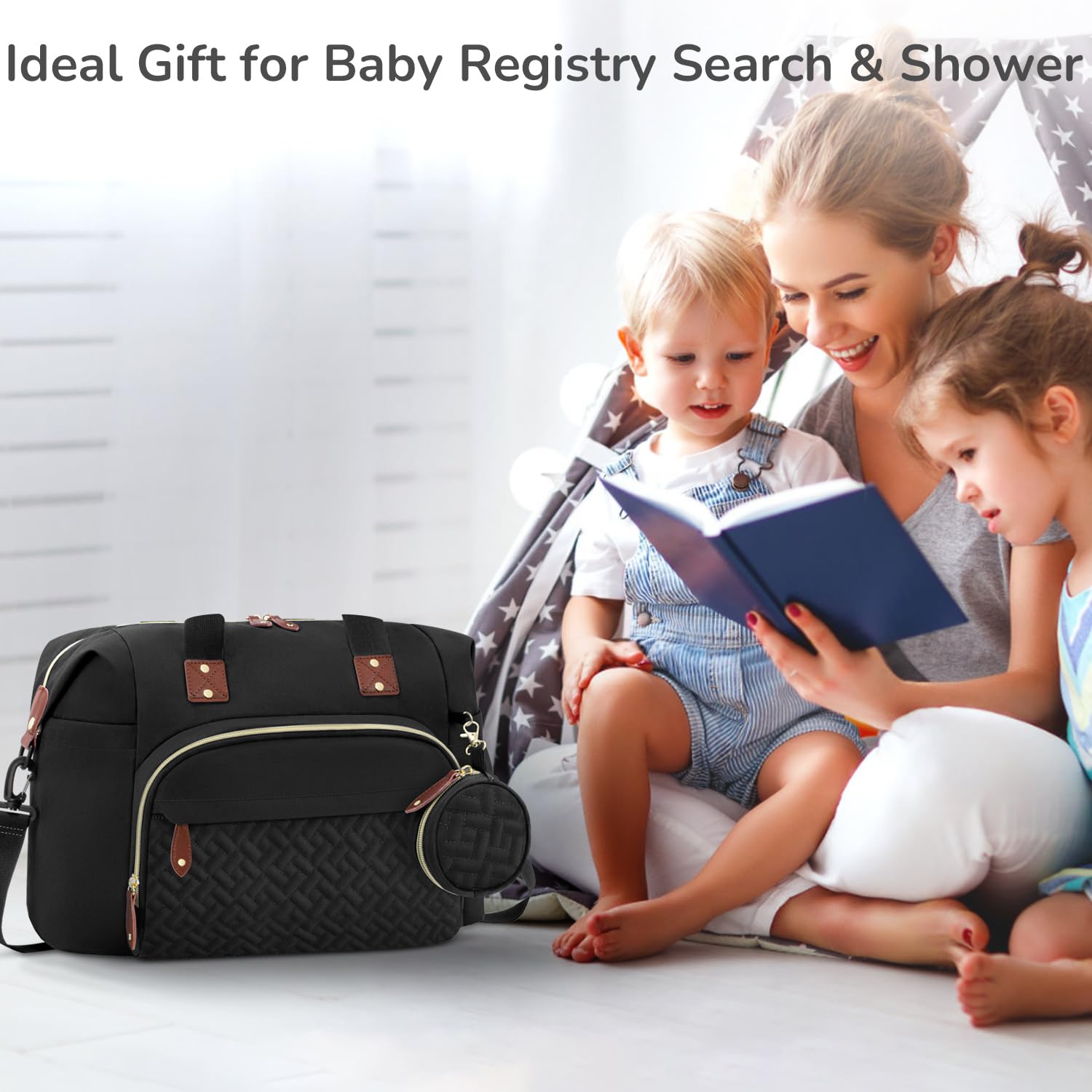 Tenot pacifier case with tote keeps small items secure.