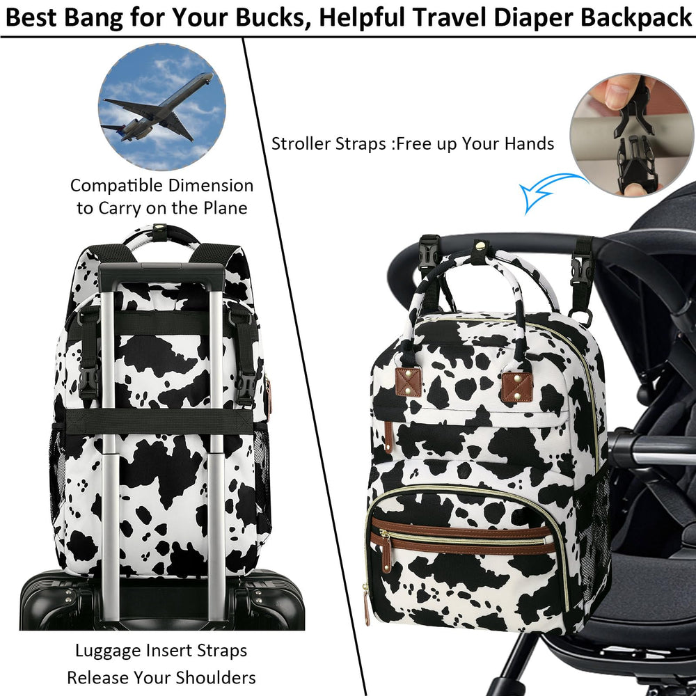 Tenot diaper bag made with waterproof fabric protecting contents.