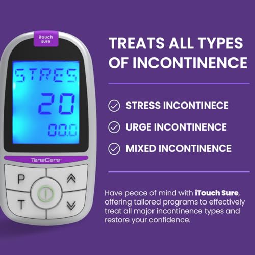 TensCare Kegel Sure four-programs interface shown on screen