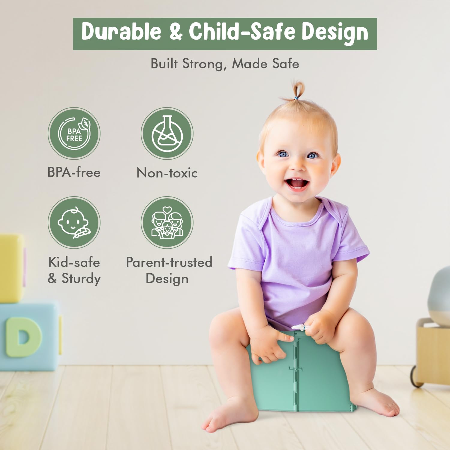 Teo BPA-free materials highlight a safe, kid-friendly design