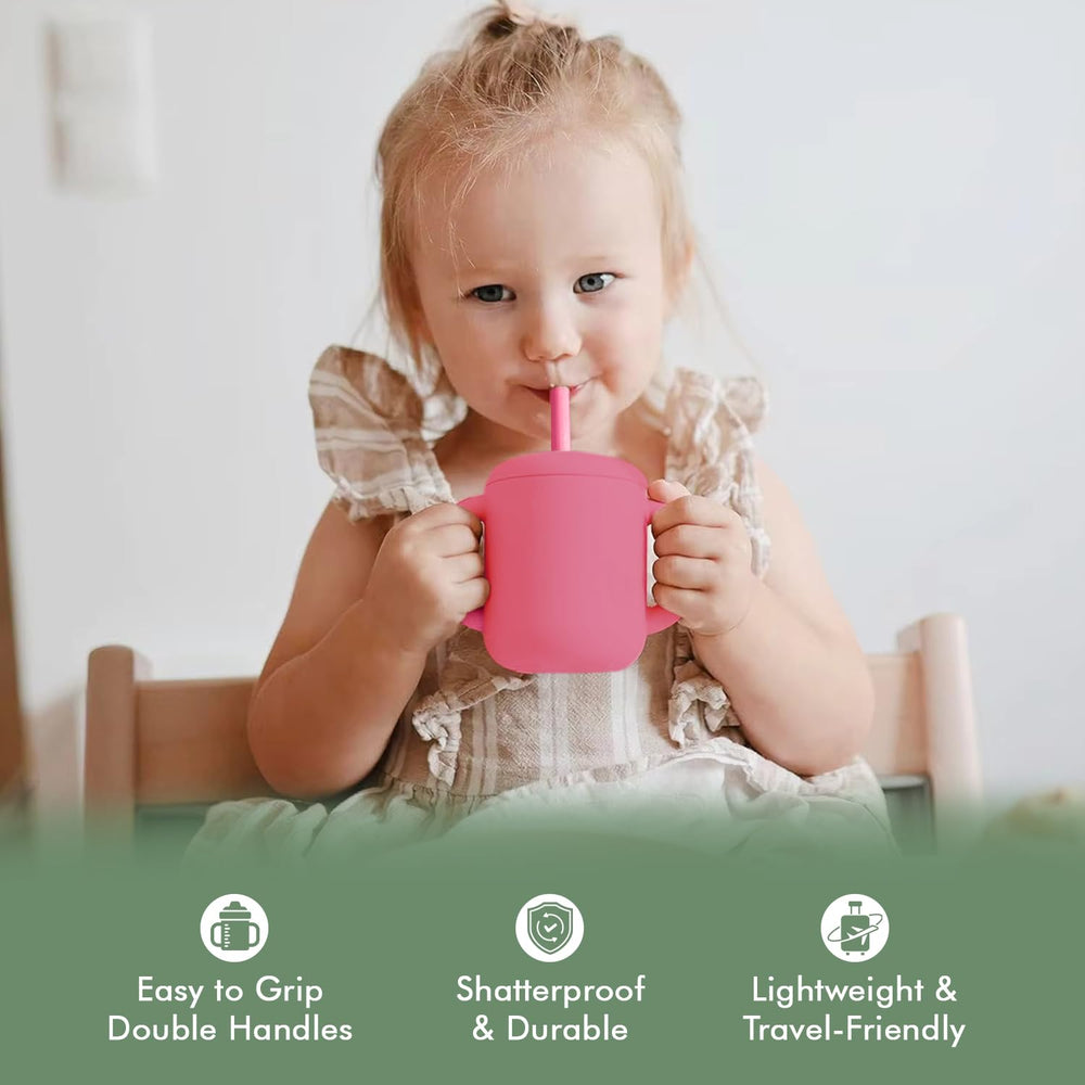 Teo silicone cup with snack lid for secure on-the-go snacks