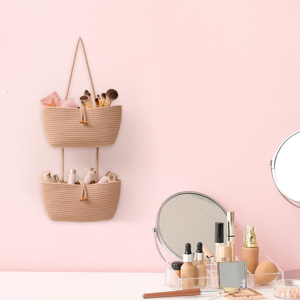 TeoKJ 3-Tier basket for bathroom organization and towel or tool storage.