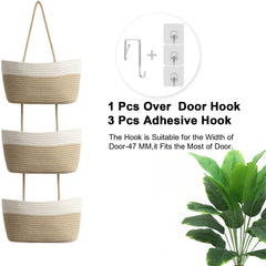 TeoKJ over-the-door basket stores cosmetics and toiletries