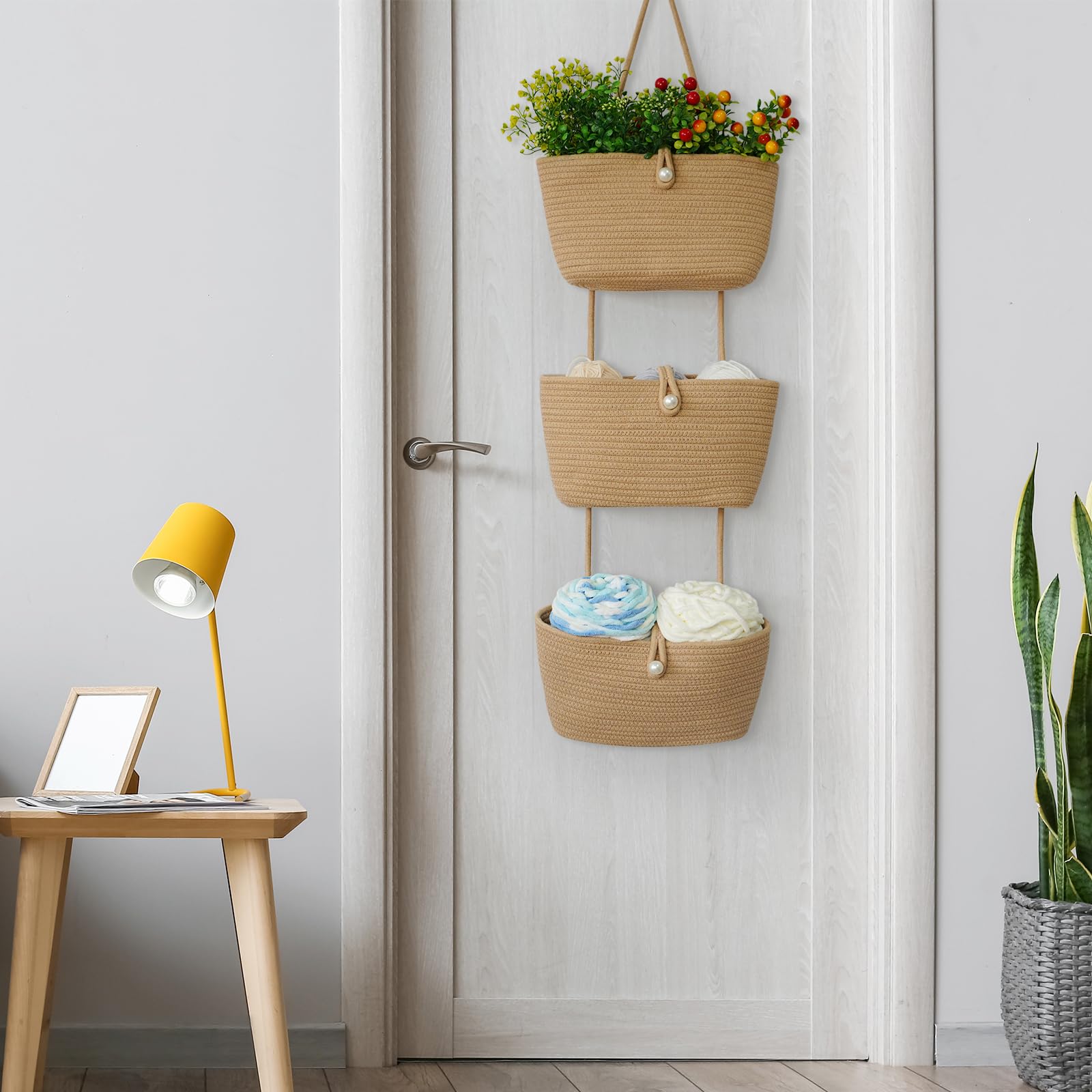 TeoKJ foldable hanging baskets for compact storage when not in use.
