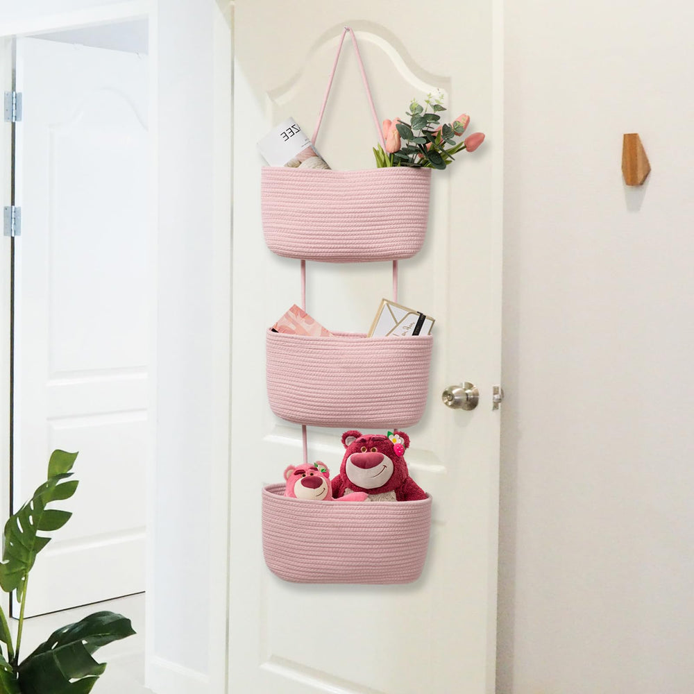 TeoKJ hanging baskets with included hooks simplify installation.