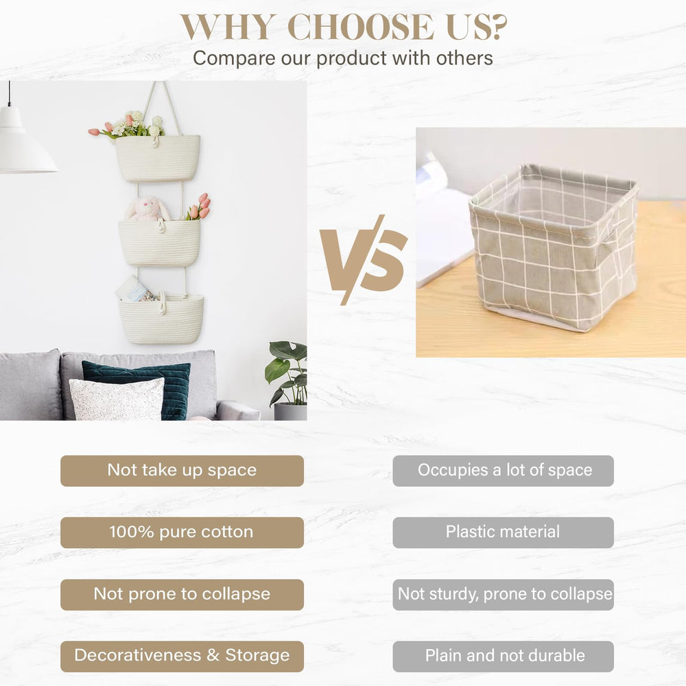 TeoKJ nursery storage basket ideal for toys and essentials in white.