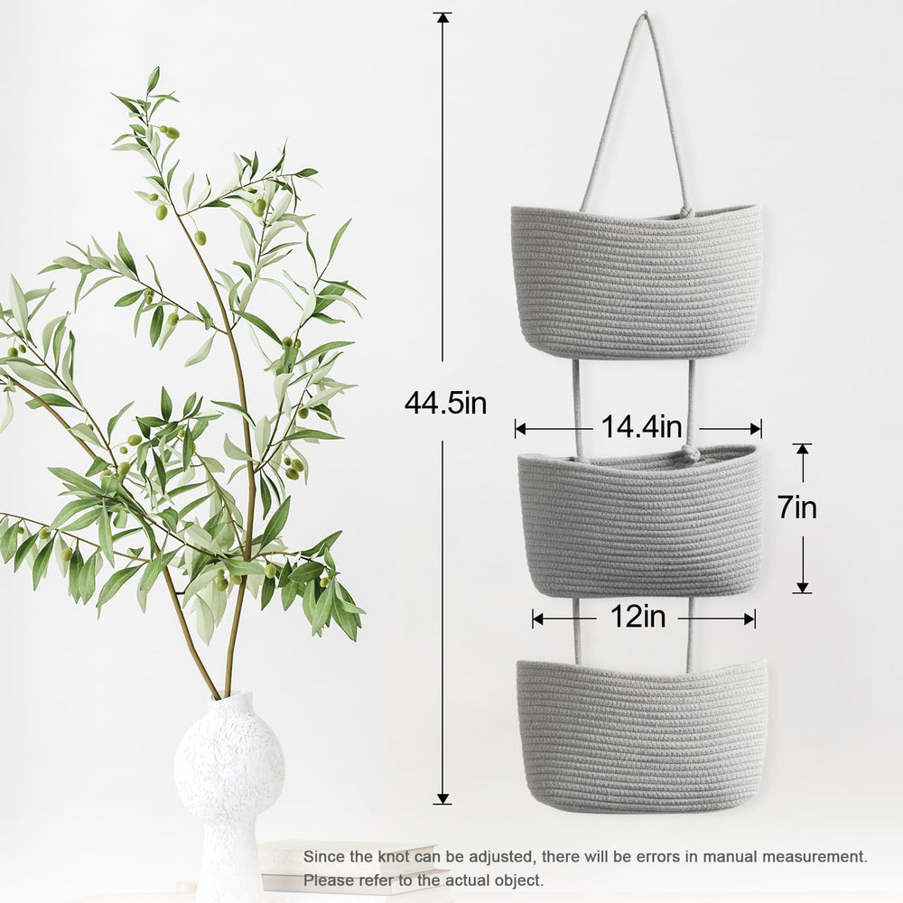 TeoKJ three-tier baskets with included hooks enable quick, tool-free installation.