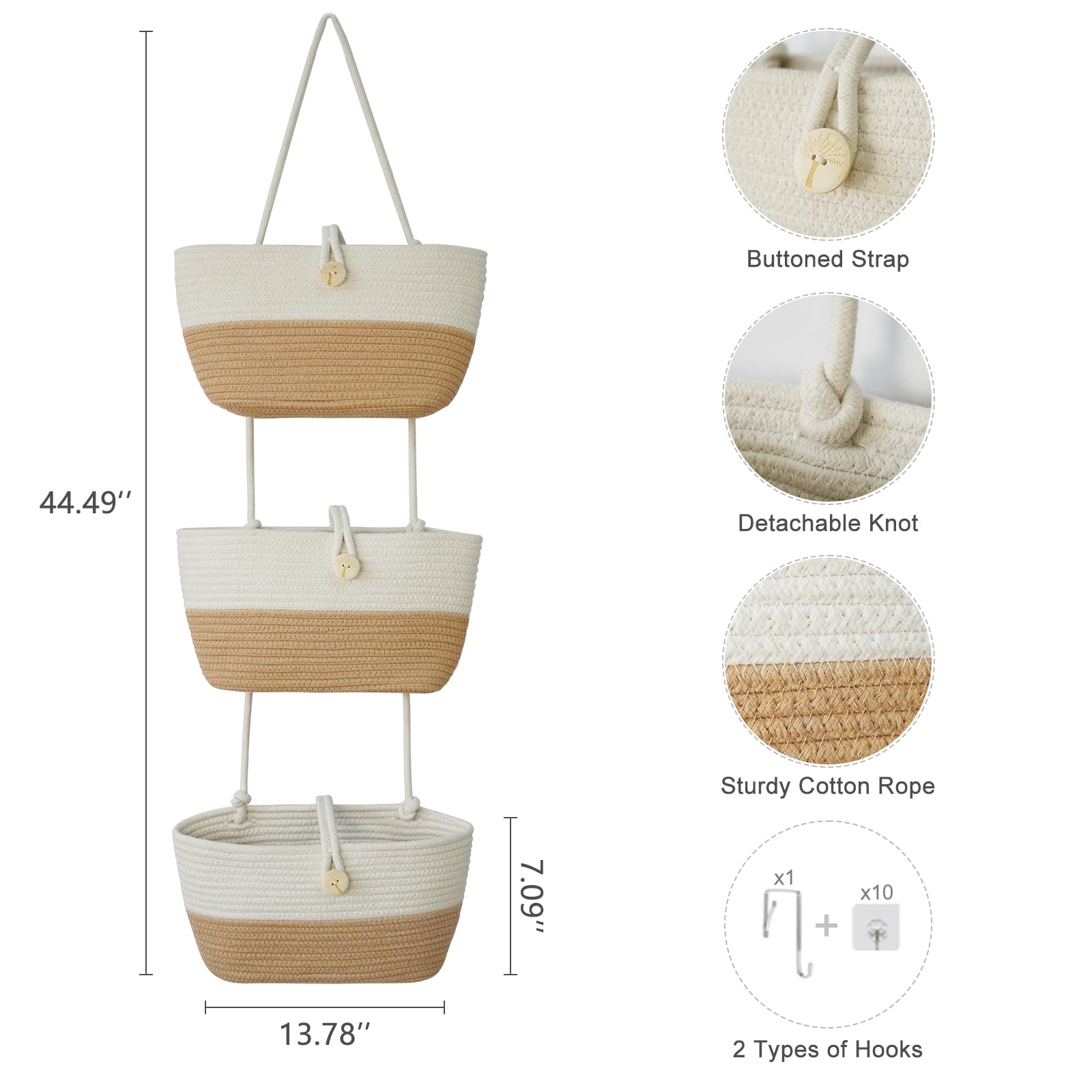 TeoKJ wooden-button detail adds decorative charm for the room.