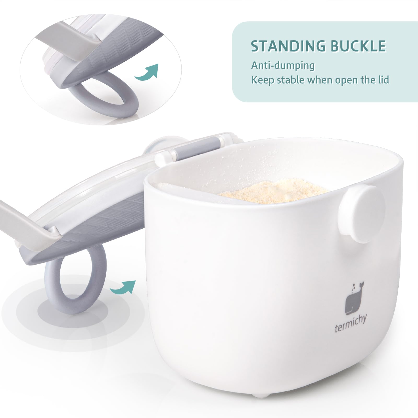 Termichy 500ml capacity storage for milk powder on the go