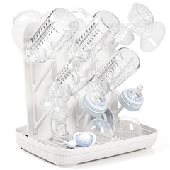 Termichy vertical bottle drying rack saves counter space and organizes bottles.