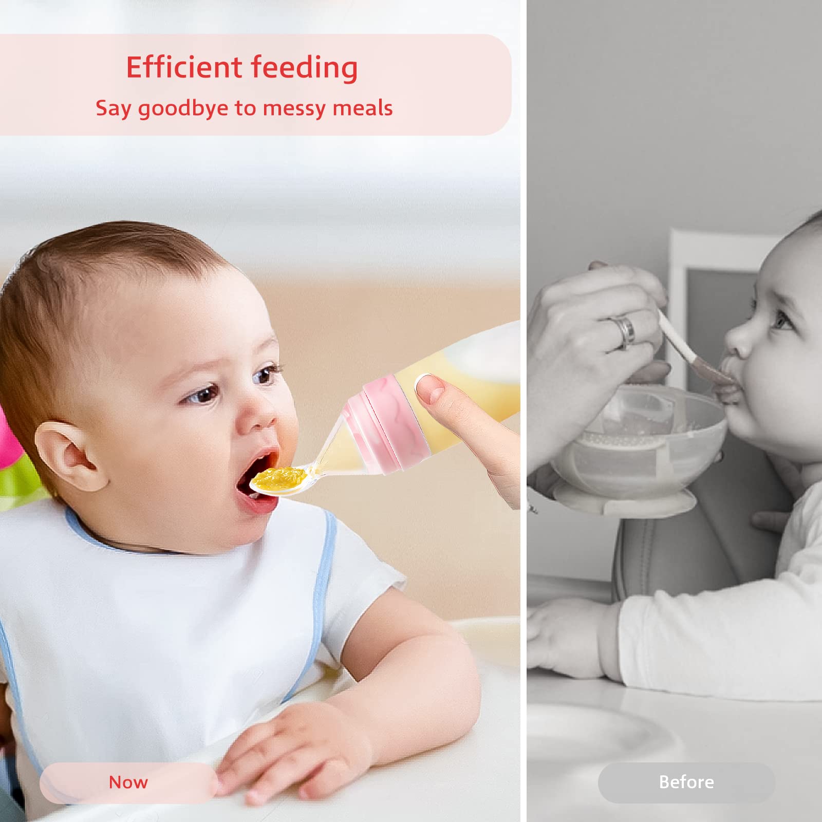 Termichy baby feeder with filter cover shown, filtering large particles for smoother textures.