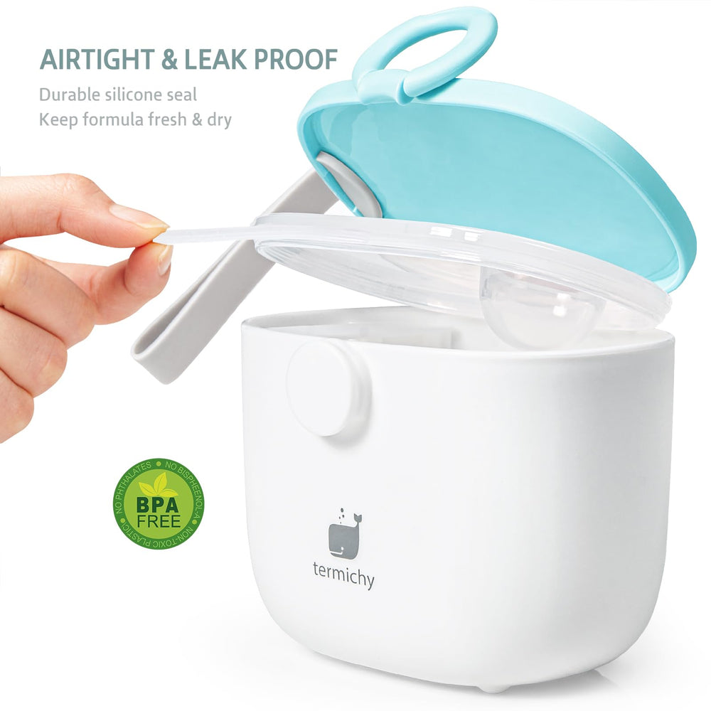 Termichy compact travel-size dispenser for on-the-go feeding.