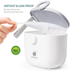 Termichy buckle-sealing lid keeps formula airtight on the go